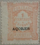 Sellos de Europa - Portugal -  azores correio porteado 1914