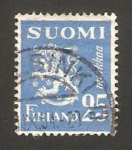 Stamps : Europe : Finland :  386 - león rampante