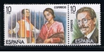 Stamps Spain -  Edifil  2766-67  Maestros de la Zarzuela.  