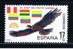 Stamps Spain -  Edifil  2778  XV Cente. del Pacto Andino.  