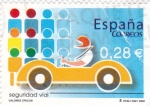 Stamps Spain -  VALORES CÍVICOS- Seguridad Vial     (O)