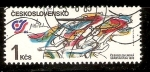 Stamps : Europe : Czechoslovakia :  GIMNASIA  RÌTMICA