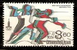 Stamps Czechoslovakia -  ESGRIMA