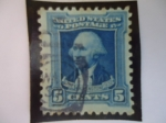Stamps United States -  George Washington (1795), portrait by Charles Willson Peale.