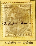 Stamps Europe - Spain -  Alfonso XII Ed 1878