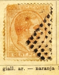 Stamps Spain -  Alfonso XII Ed 1878