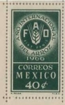 Stamps : America : Mexico :  AÑO INTERNACIONAL DEL ARROZ "F.A.O. 1966"