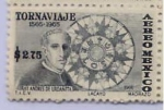 Stamps : America : Mexico :  TORNAVIAJE  1565 - 1966 " Fray Andres de Urdaneta"