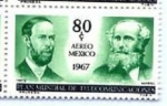 Stamps : America : Mexico :  PLAN MUNDIAL DE TELECOMUNICACIONES " Hertz - Maxwell"