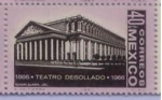 Stamps : America : Mexico :  1866 TEATRO DEGOLLADO 1966 " Guadalajara Jalisco"