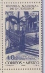 Stamps : America : Mexico :  1867 ESCUELA NACIONAL DE INGENIEROS 1967 " Palacio de MIneria"