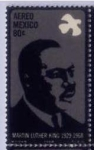 Stamps : America : Mexico :  MARTIN LUTHER KING  1929 1968
