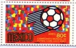 Stamps Mexico -  CAMPEONATO MUNDIAL DE FUTBOL COPA JULES RIMET  