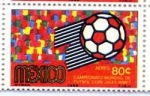 Stamps : America : Mexico :  CAMPEONATO MUNDIAL DE FUTBOL COPA JULES RIMET  