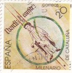 Stamps Spain -  Milenario de Cataluña       (O)