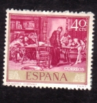 Stamps Europe - Spain -  La vicaría- Mariano Fortuny Marsal- Día del Sello