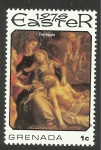 Stamps Grenada -  Pintura de Correggio