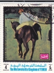 Stamps Yemen -  Pintura de Edgar Degas