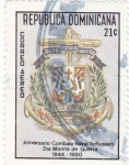 Sellos de America - Rep Dominicana -  Aniv.Combate Naval Tortuguero-Día Marina de Guerra 1844-198o 