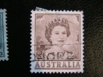 Stamps Australia -   Reina Elizabeth II de Inglaterra