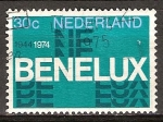 Stamps : Europe : Netherlands :  30 Aniv de Benelux (unión aduanera).