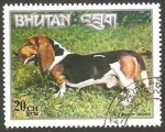 Stamps Bhutan -  402 - Perro de raza 