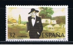 Stamps : Europe : Spain :  Edifil  2873  Cente. del nacimiento de Alfonso Rodriguez Castelao.  " Autocaricatura de Castelao sob