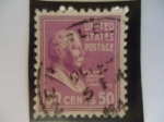 Stamps United States -  William Howard Taft  (1857-1930, 27th president 1909/13.