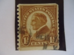 Stamps United States -  WARREN GAMALIEL HARDING  (1865-1923) 