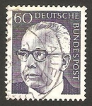 Stamps Germany -  512 - Presidente G. Heinemann