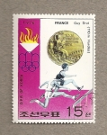 Stamps North Korea -  Medallas Oro Juegos Olímpicos Montreal
