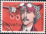 Stamps Switzerland -  PIONEROS SUIZOS DE LA AVIACIÓN. OSKAR BIDER. Y&T Nº 1017