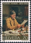 Stamps Switzerland -  150º ANIV. DEL NACIMIENTO DEL PINTOR ALBERT ANKER. Y&T Nº 1122