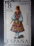 Stamps Spain -  Ed:2017-Trajes Típicos Españoles-ZAMORA (Nº52)