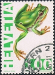 Stamps Switzerland -  ESPECIES EN PELIGRO DE EXTINCIÓN. RANA VERDE. M 952
