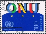 Stamps Switzerland -  50º ANIVERSARIO DE LA O.N.U. M 957