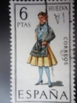 Stamps Spain -  Ed:1849- Trajes Típicos Españoles- HUELVA- (Nº23)