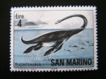 Stamps San Marino -  Elasmosaurus