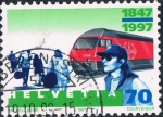 Stamps Switzerland -  FERROCARRILES SUIZOS. LOCOMOTORA 2000 DE 1990. M 987