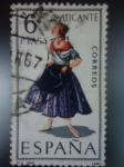 Stamps Spain -  Ed:1769- Trajes Típicos Españoles-ALICANTE (Nº3)