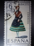 Stamps Spain -  Ed:1768- Trajes Típicos Españoles- ALBACETE (Nº2)