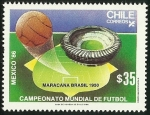 Sellos de America - Chile -  CAMPEONATO MUNDIAL DE FUTBOL MEXICO 86 - ESTADIO MARACANA BRASIL 