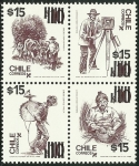 Stamps Chile -  OFICIOS VARIOS