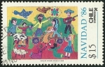 Stamps Chile -  NAVIDAD 86