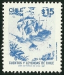 Stamps Chile -  EL CALEUCHE - CUENTOS Y LEYENDAS DE CHILE