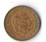 monedas de Europa - Espa�a -  03A - FRANCISCO FRANCO CAUDILLO DE ESPAÑA POR LA GRACIA DE DIOS 1963