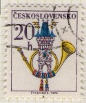 Stamps Czechoslovakia -  37 Instrumento musical