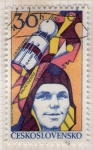 Sellos de Europa - Checoslovaquia -  50 J.A. Gagarin