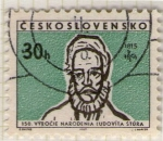 Stamps Czechoslovakia -  172 Vyrocie Narodenia rudovita