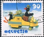 Stamps : Europe : Switzerland :  EL PINGUINO PENGUIN COMO CARTERO. M 1042